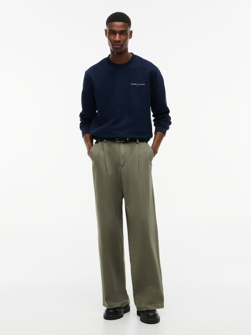 Regular Fit Fleece Crew Neck Sweatshirt