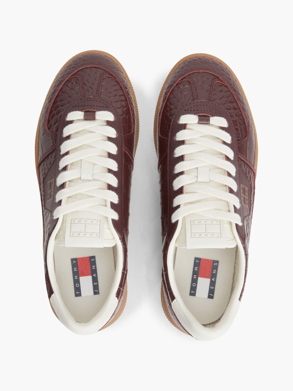 Women Croco Embossed Low Profile Sneaker