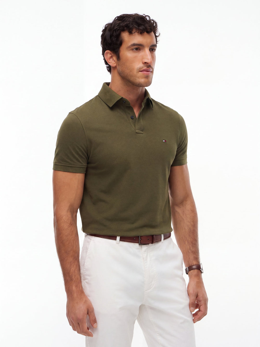 Regular Fit Solid Pique Polo
