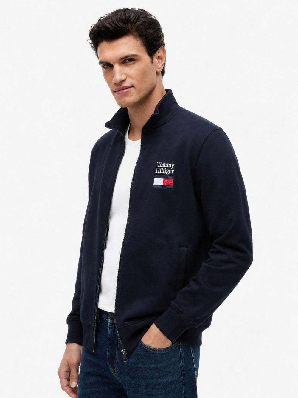 Regular Fit Fleece Zipper Sweatshirt