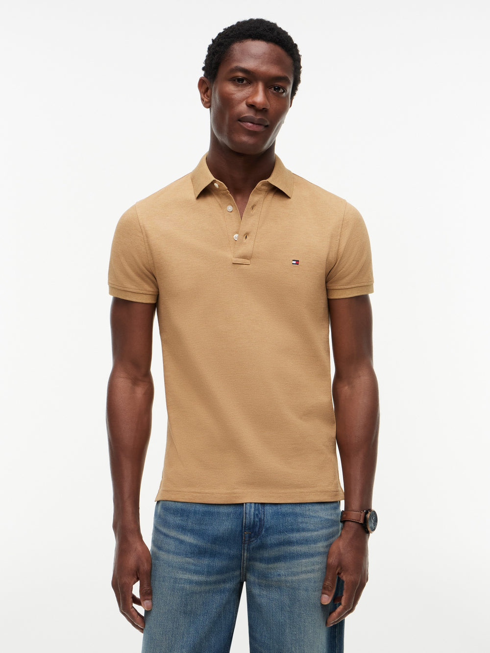 Slim Fit Solid Pique Polo