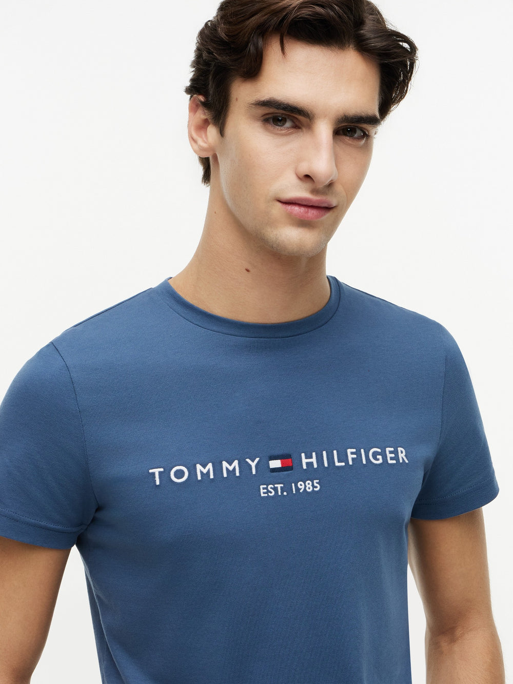 Slim Fit Chest Logo Jersey Tshirt