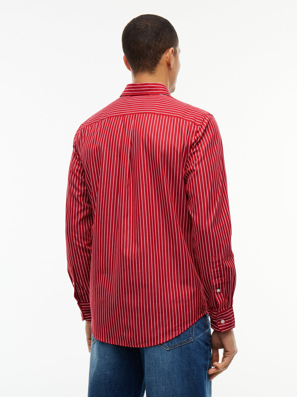 Regular Fit Stripe Poplin Shirt