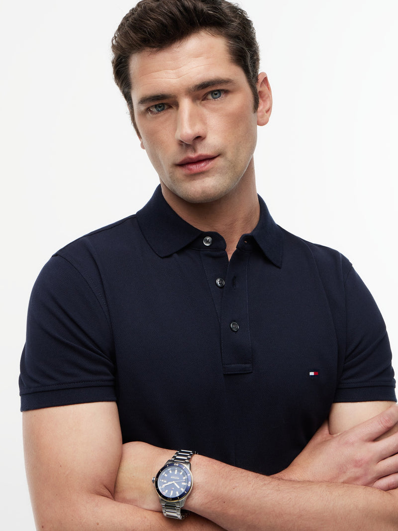 Slim Fit Solid Pique Polo