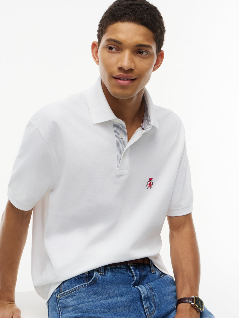 Relaxed Solid Pique Polo