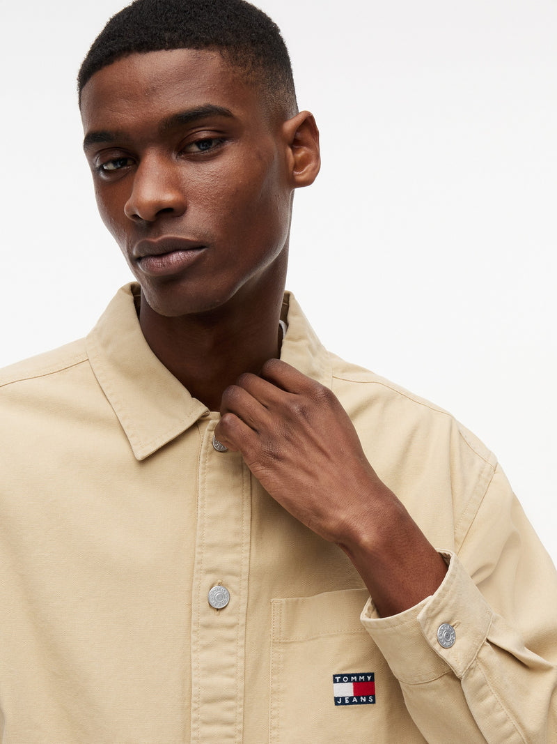 Oversized Fit Washed Overshirt Shirt