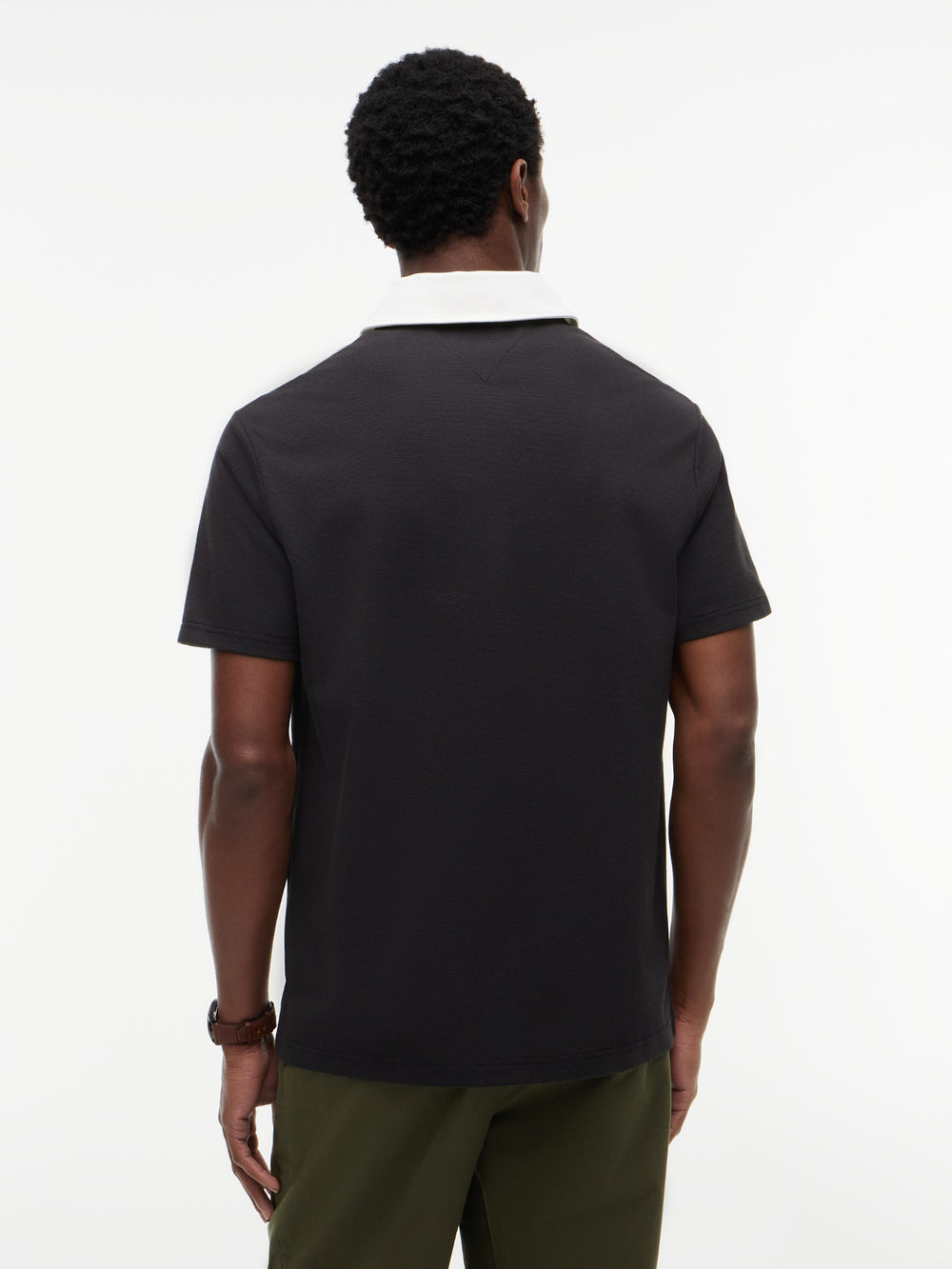 Contrast Collar Rugby Polo