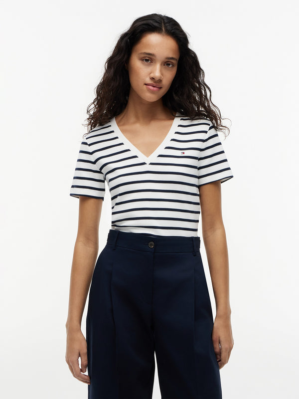 Stripe Slim Fit Half Sleeve Cody T-Shirt