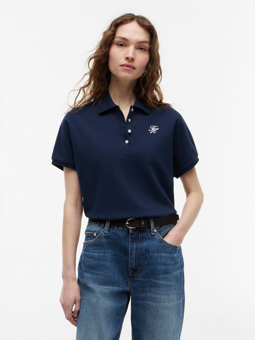 Solid Regular Fit Half Sleeve Pique Polo