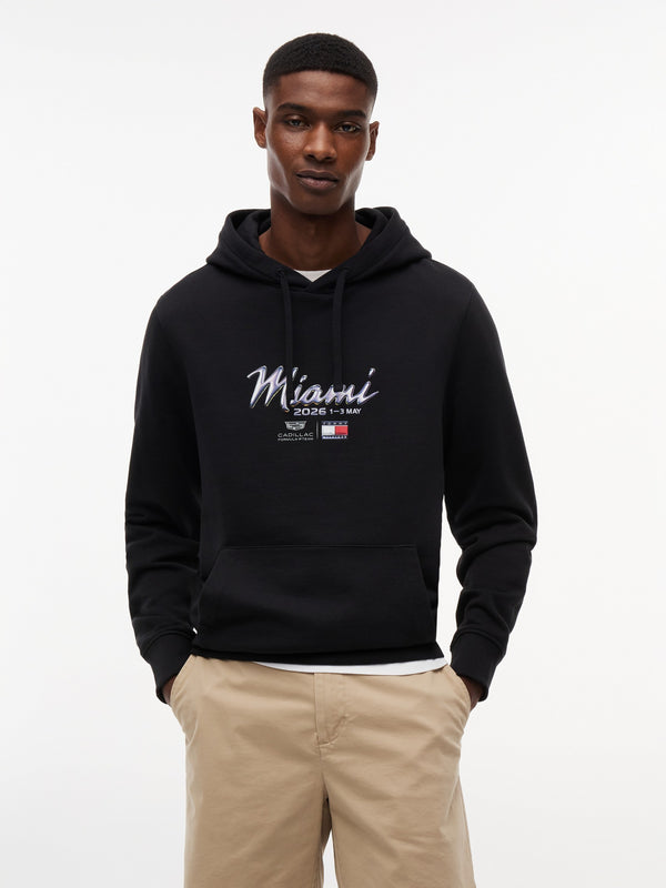 Regular Fit Cf1 Back Print Hoodie