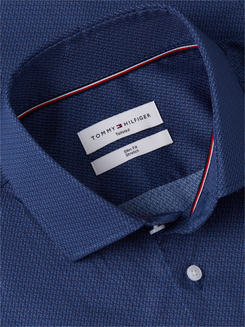 Slim Fit Print Poplin Shirt