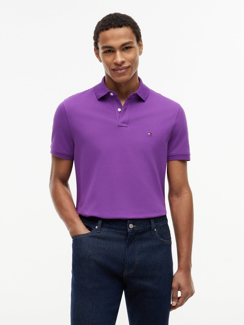 Regular Fit Solid Pique Polo