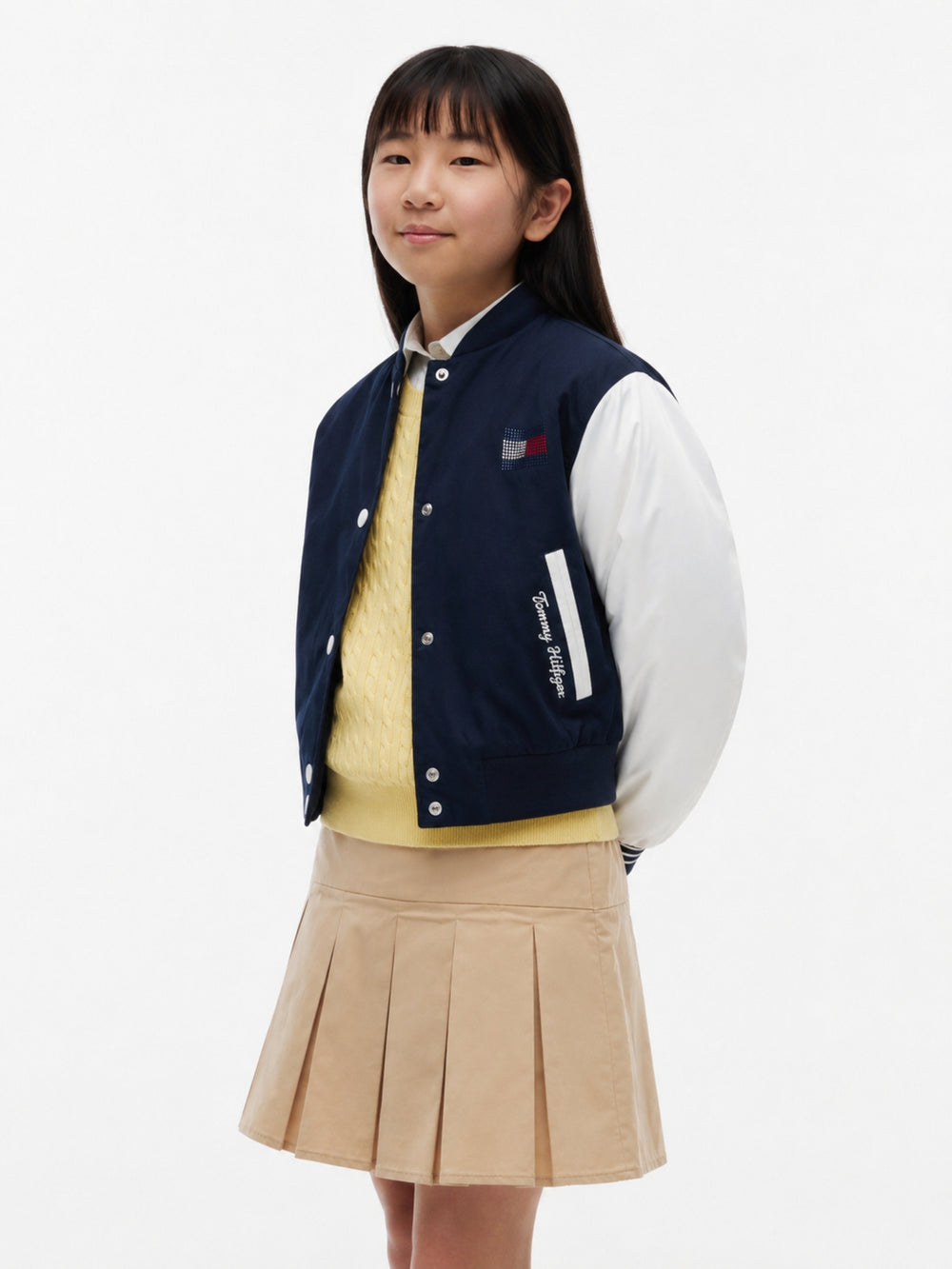 Kids Color Block Bomber Jacket