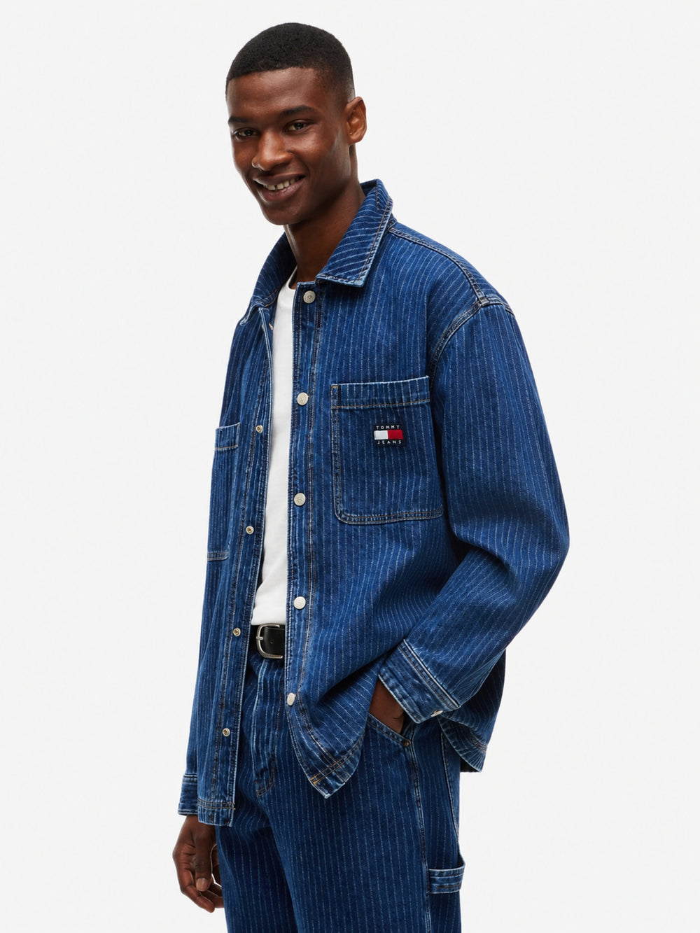 Relaxed Fit Washed Denim Shirt