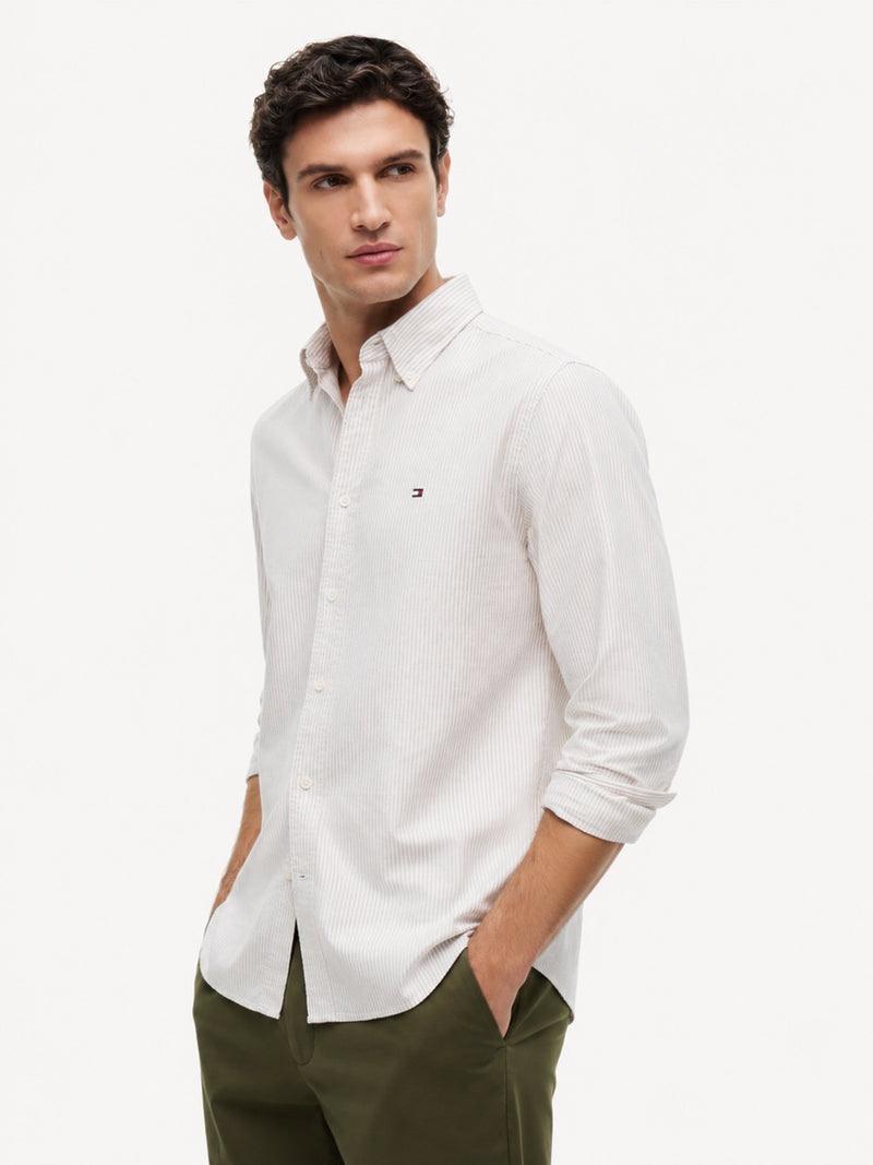 Regular Fit Stripe Oxford Shirt
