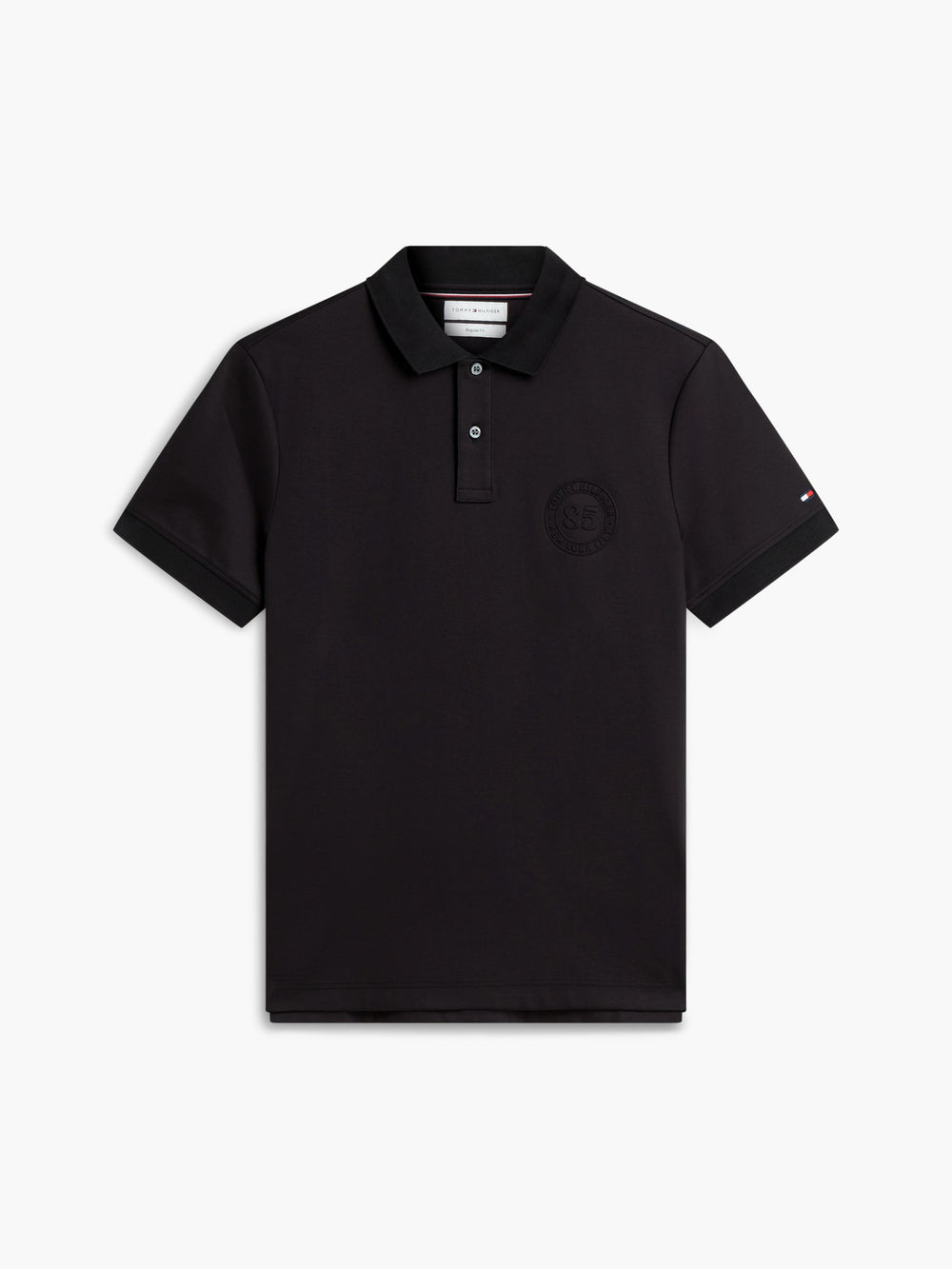 Regular Fit Interlock Polo With Embossed Logo