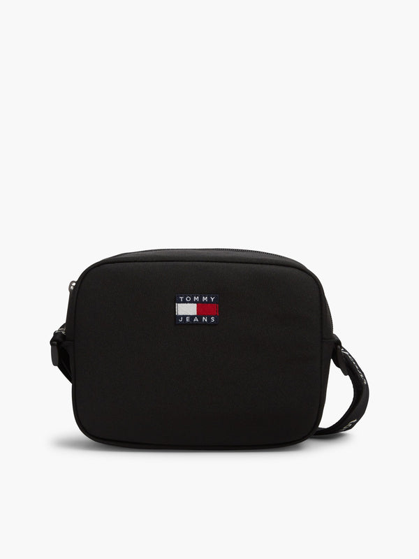 Solid Polyester Crossbody Bag