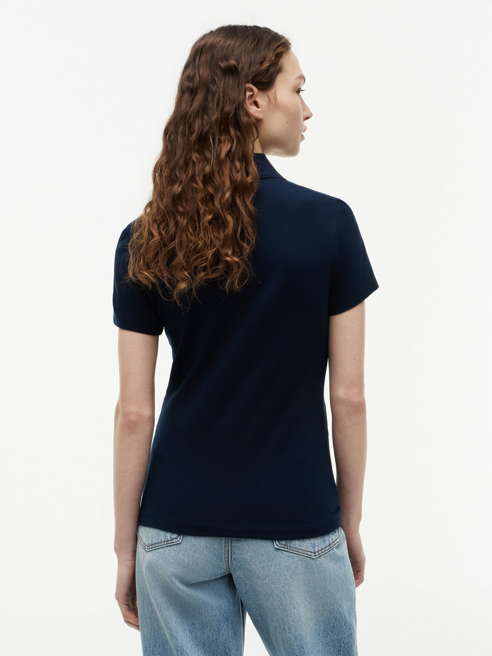 Solid Slim Fit Half Sleeve Pique Polo