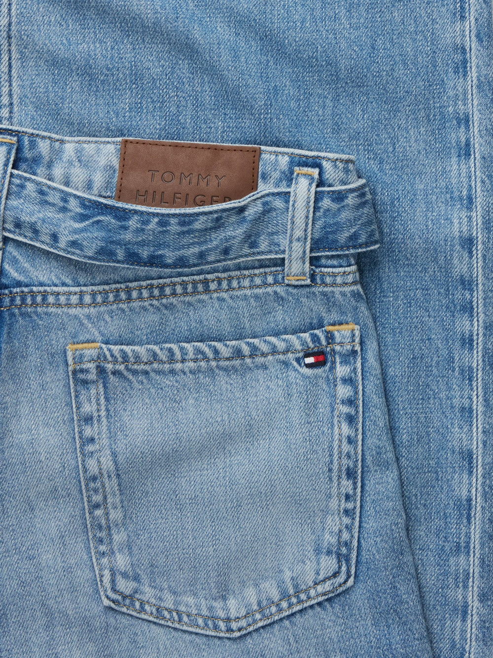 High Rise Light Wash Wide Jeans
