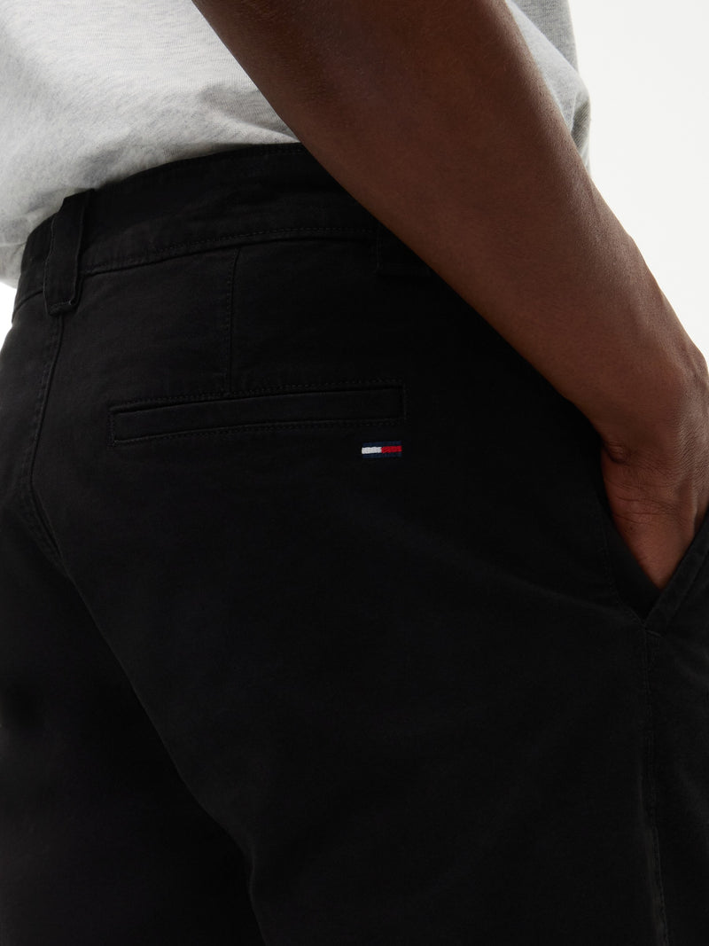 Men Scanton Slim Twill Black Trouser
