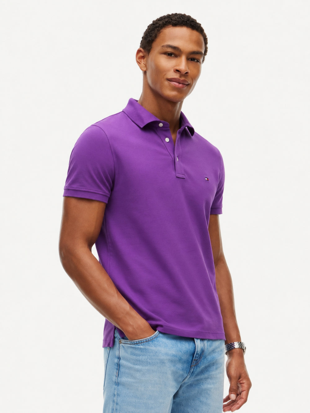 Slim Fit Solid Pique Polo