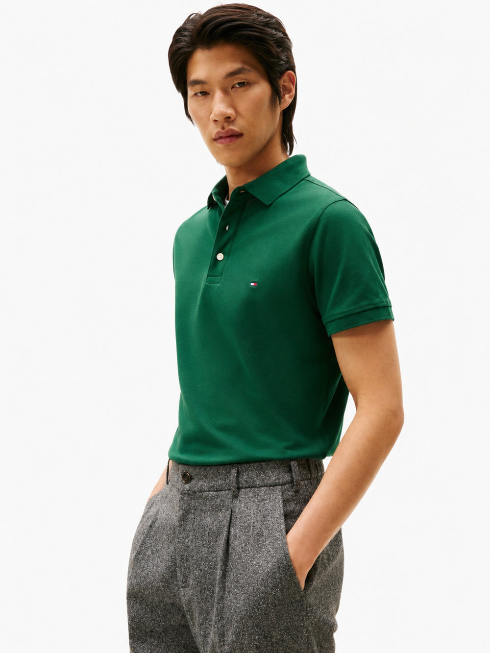 Slim Fit Solid Pique Polo