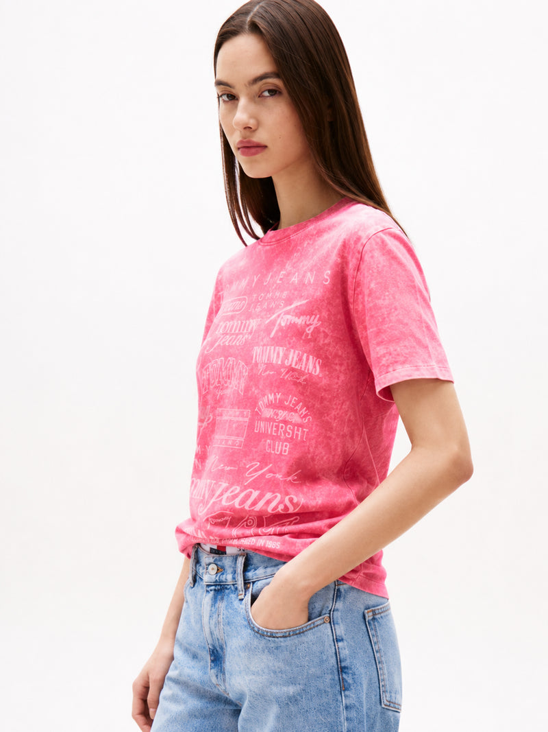 Aop Relaxed Fit Half Sleeve Cotton Jersey T-Shirt