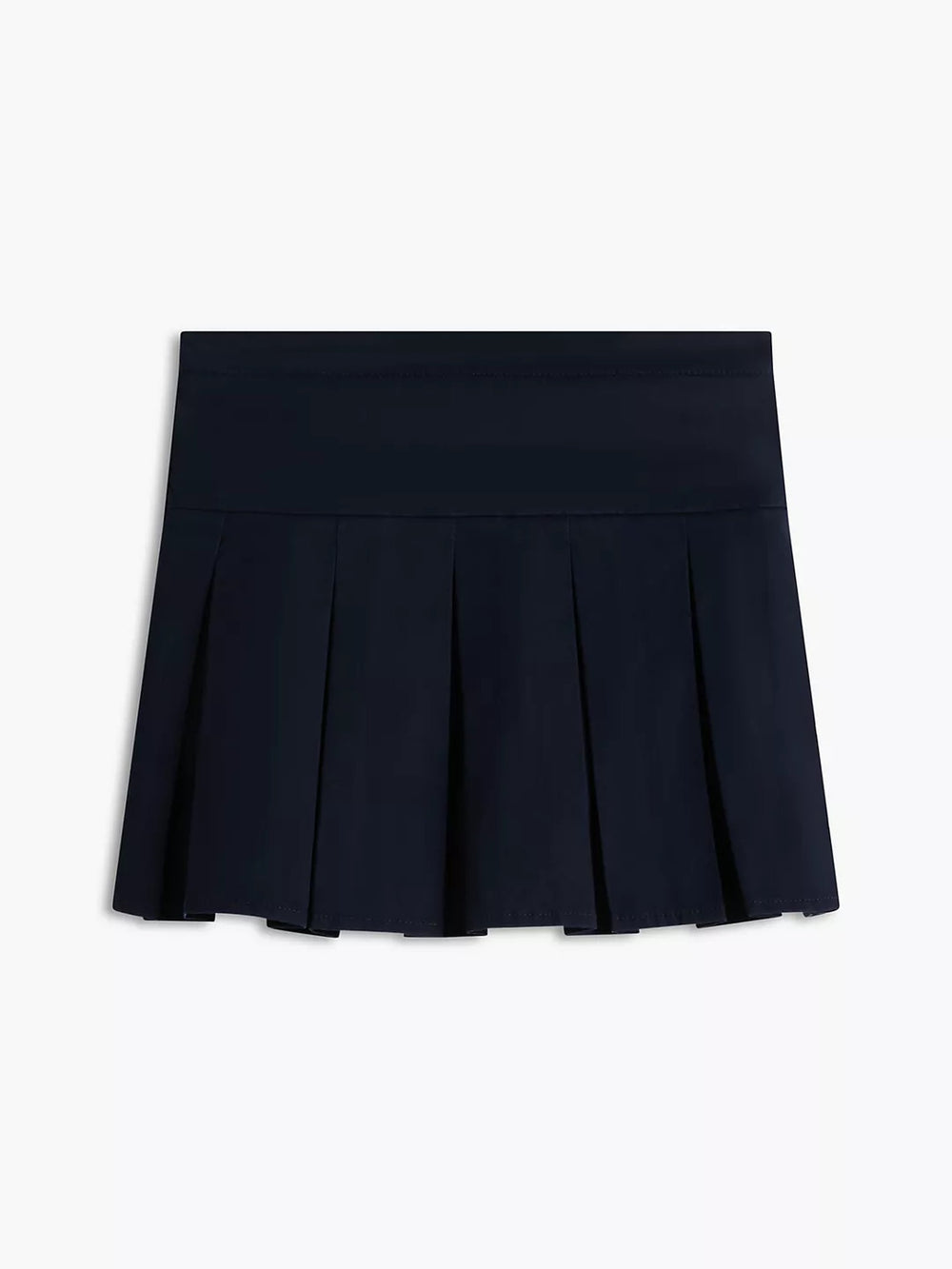 Girls Solid Pleated Skirt