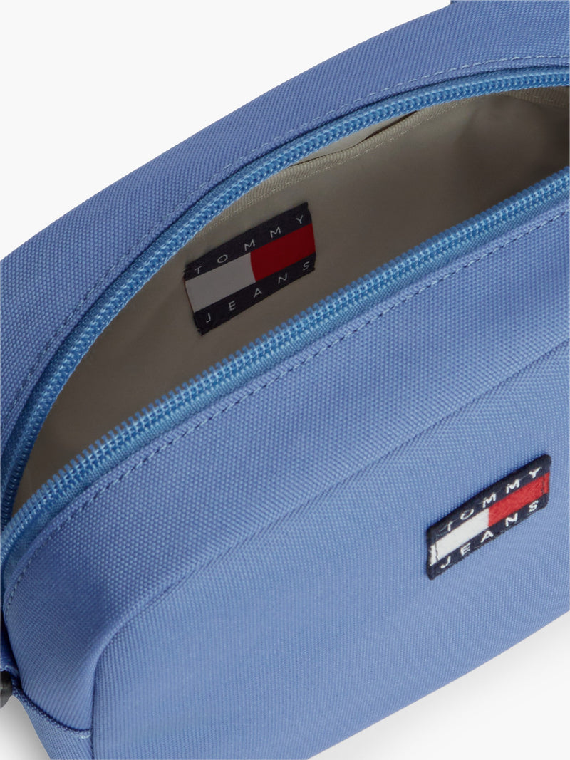 Solid Polyester Crossbody Bag