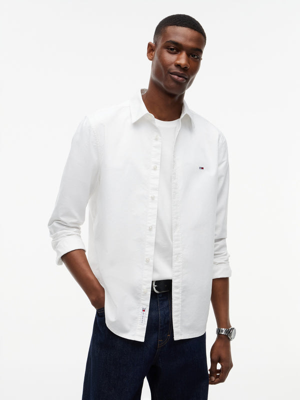 Slim Fit Solid Oxford Shirt