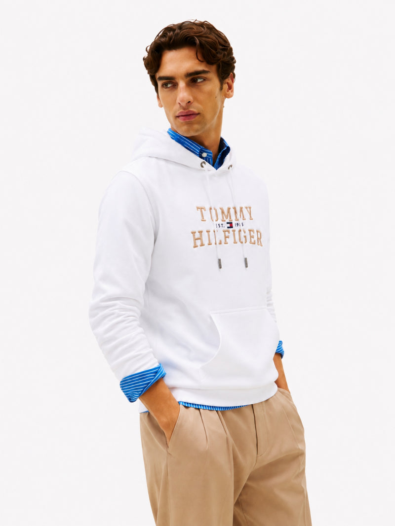 Regular Fit Embroidered Interlock Hoodie
