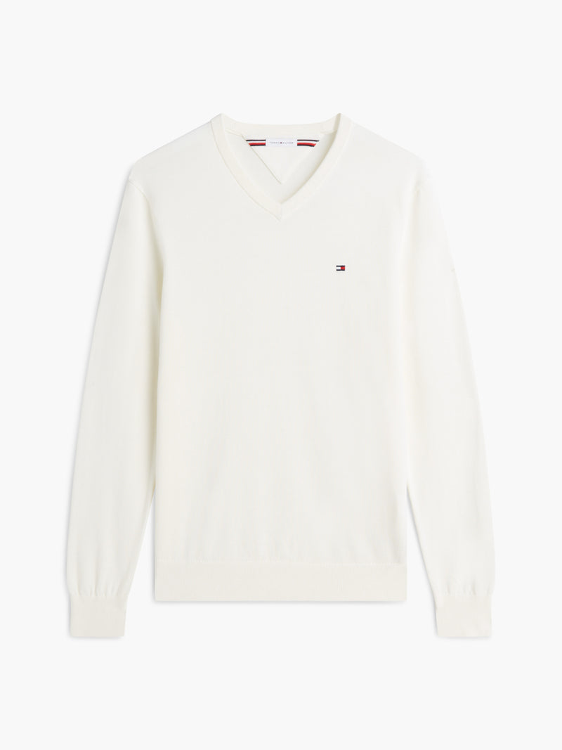 V Neck Solid Sweater
