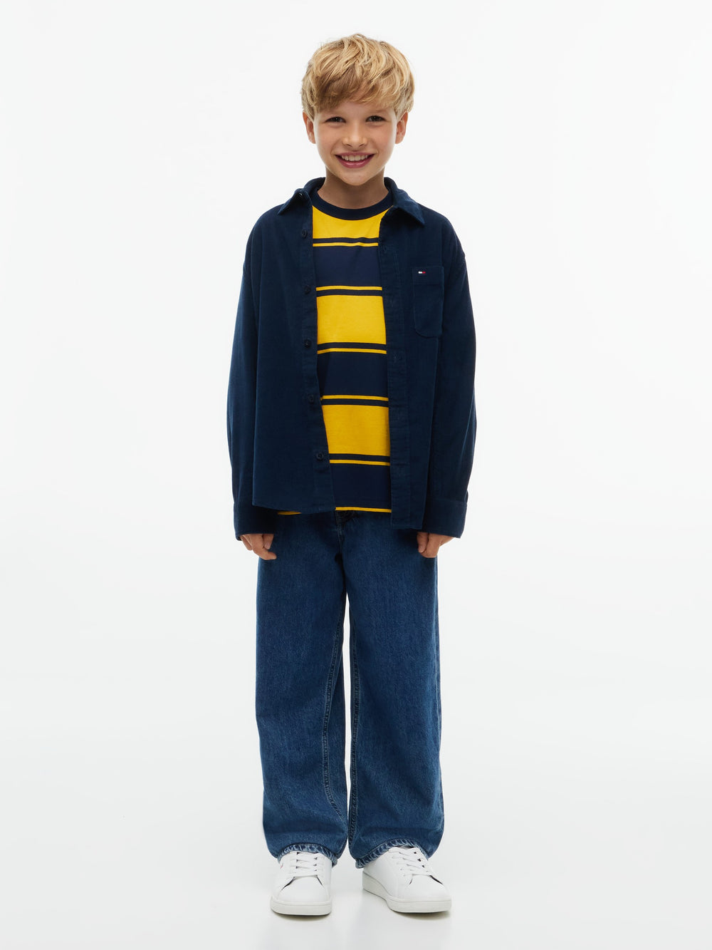 Kids Corduroy Solid Shirt