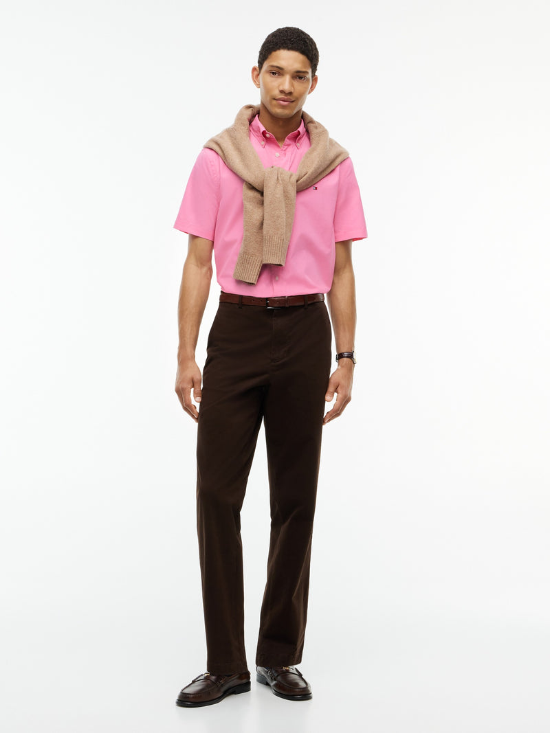 Regular Fit Solid Poplin Shirt