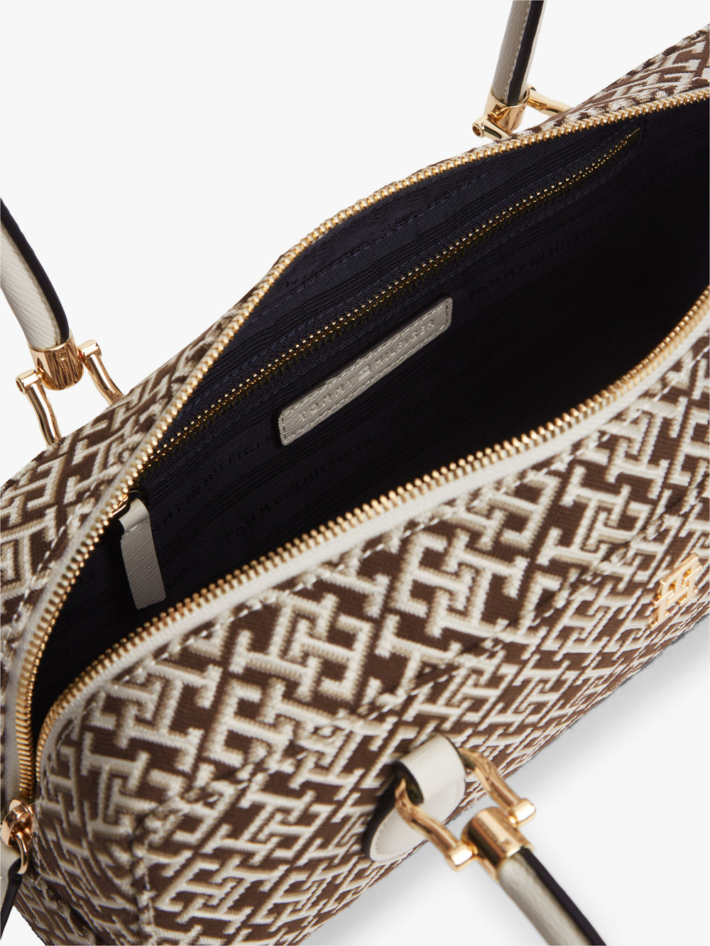 Jacquard Nylon East West Bag