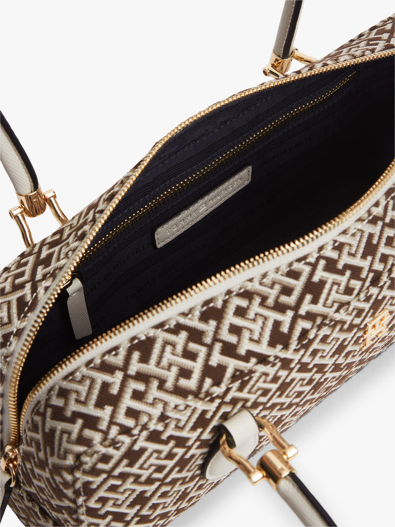 Jacquard Nylon East West Bag