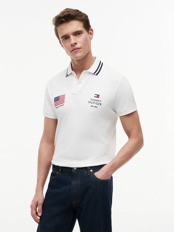 Regular Fit Graphic Pique Polo