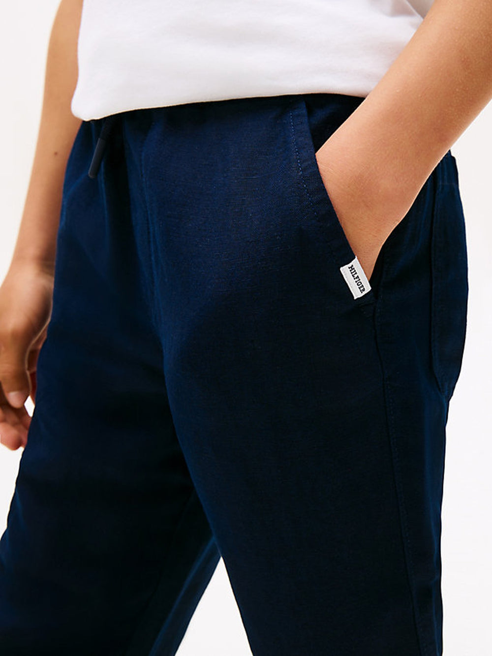 Boys Relaxed Linen Blend Pant