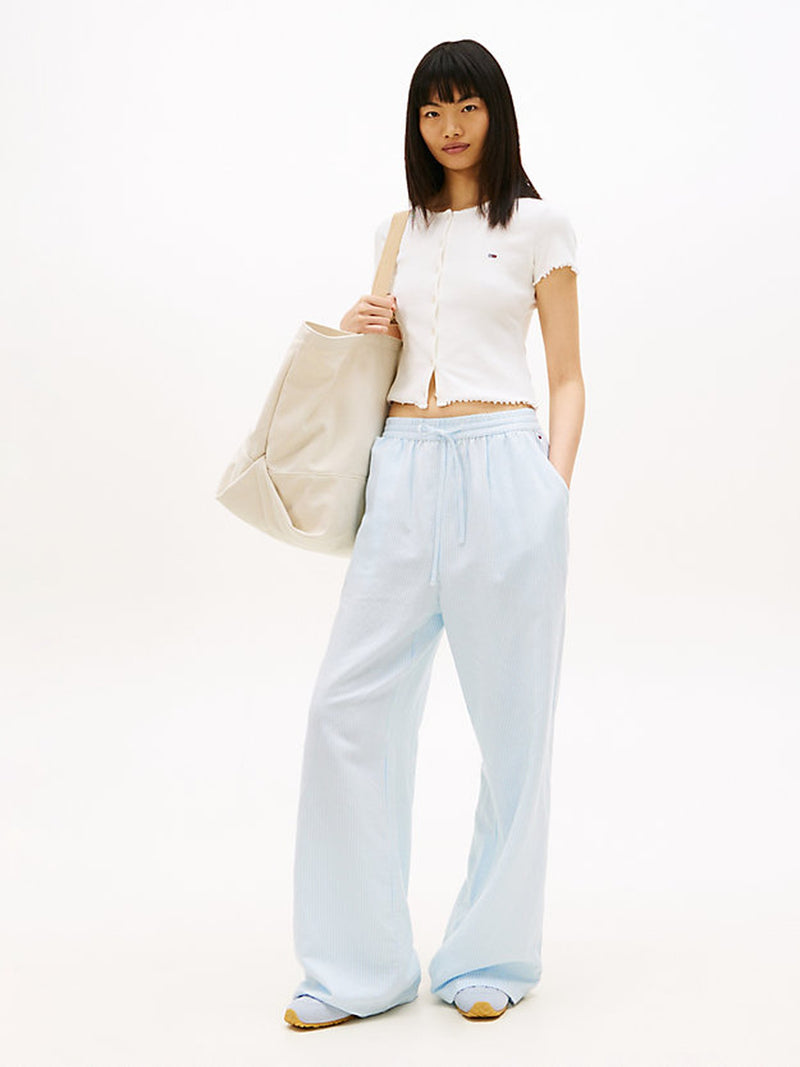 Solid Wide Fit Pants