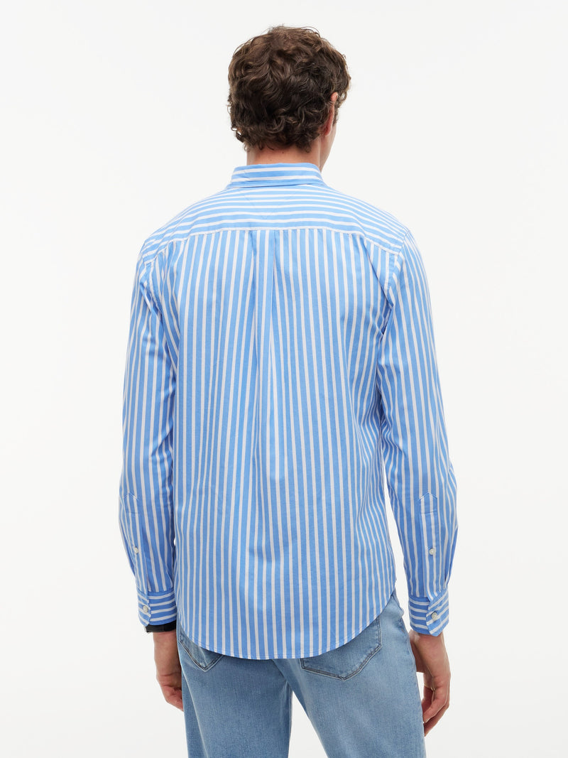Regular Fit Stripe Poplin Shirt