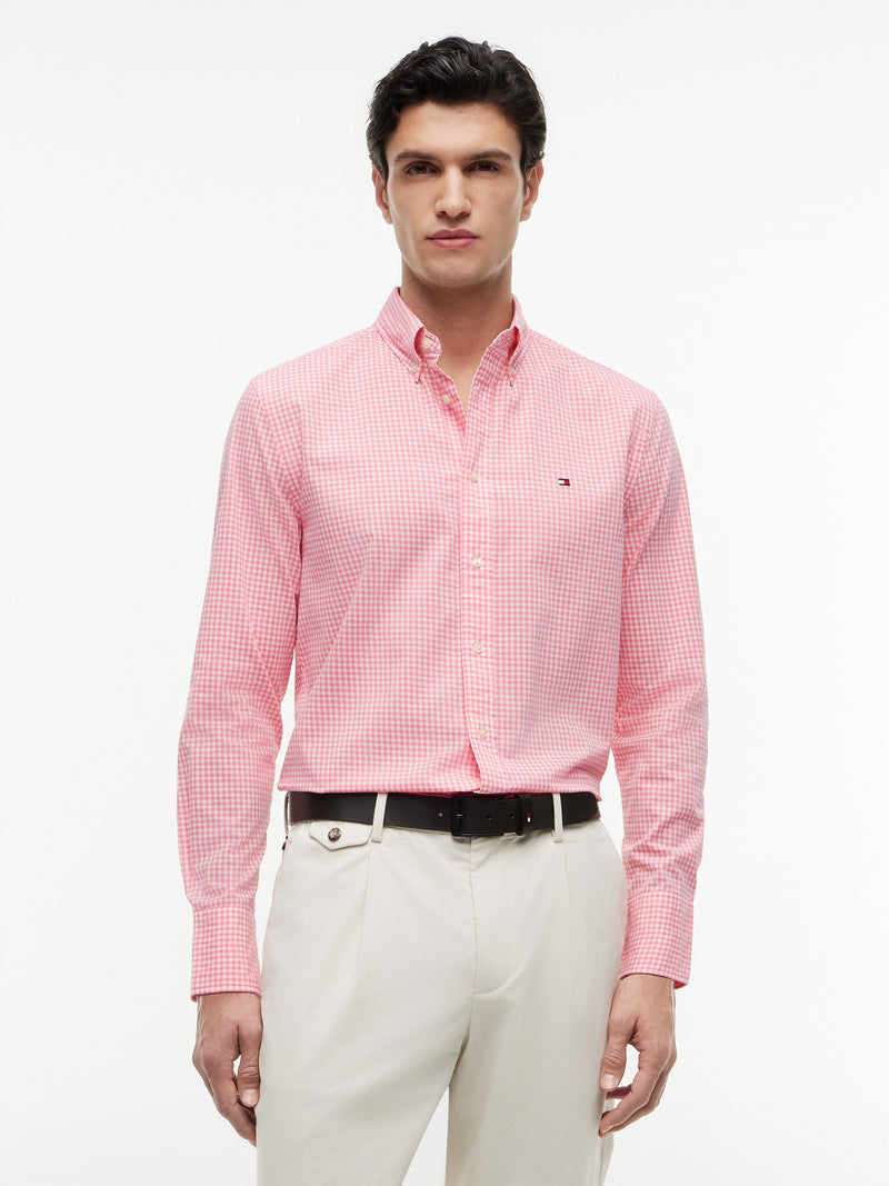 Regular Fit Check Poplin Shirt