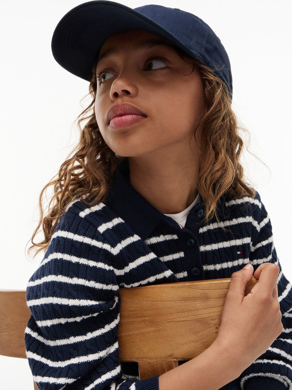 Kids Long-Sleeve Cable Sweater Dress