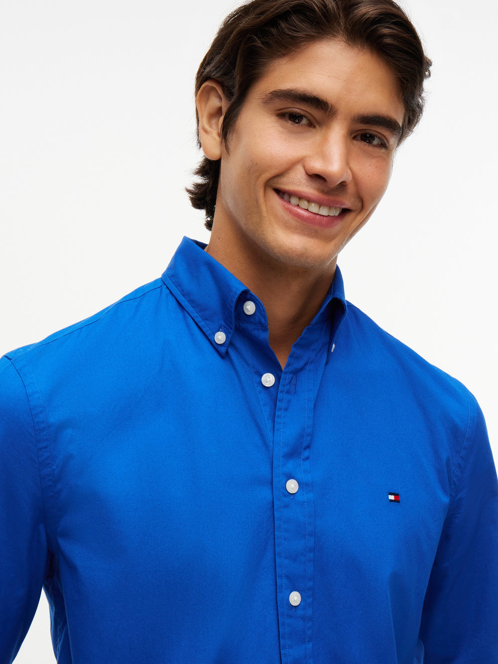 Regular Fit Solid Poplin Shirt