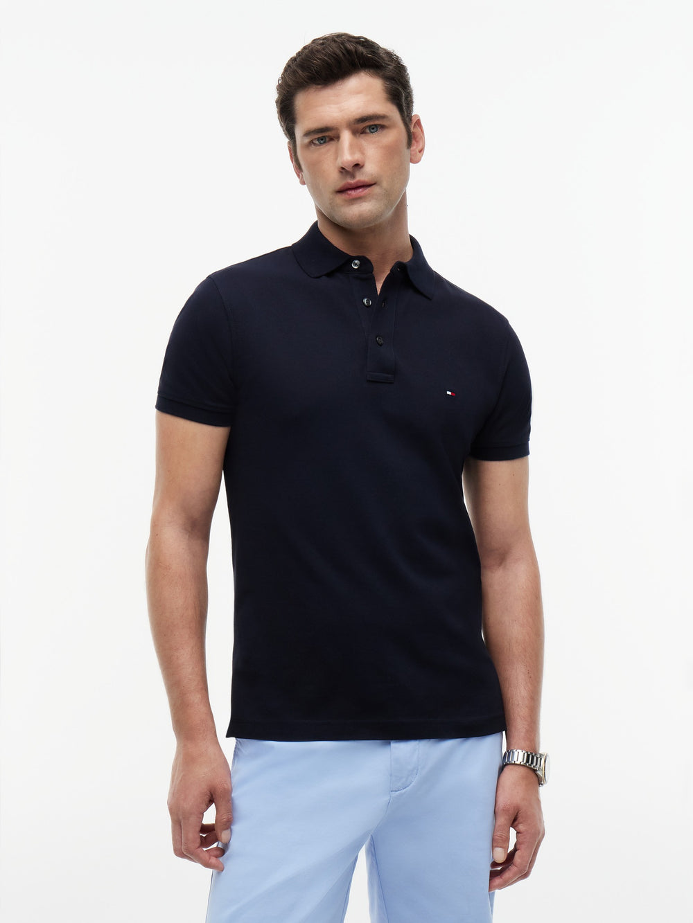 Slim Fit Solid Pique Polo