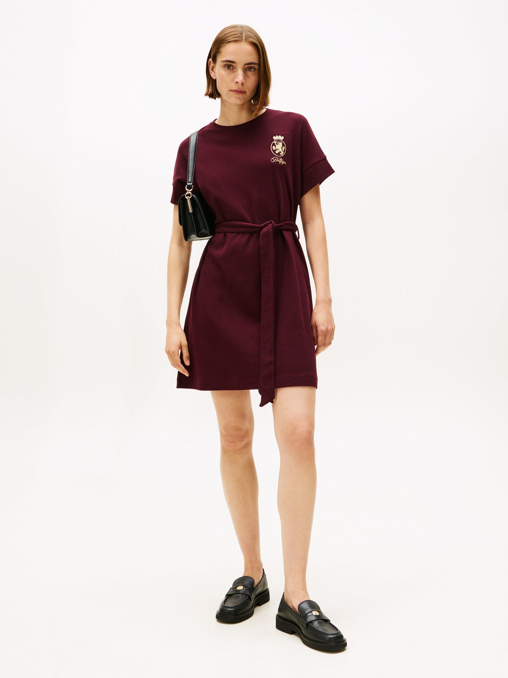 Short Sleeve Solid Cody Fit & Flare Dress