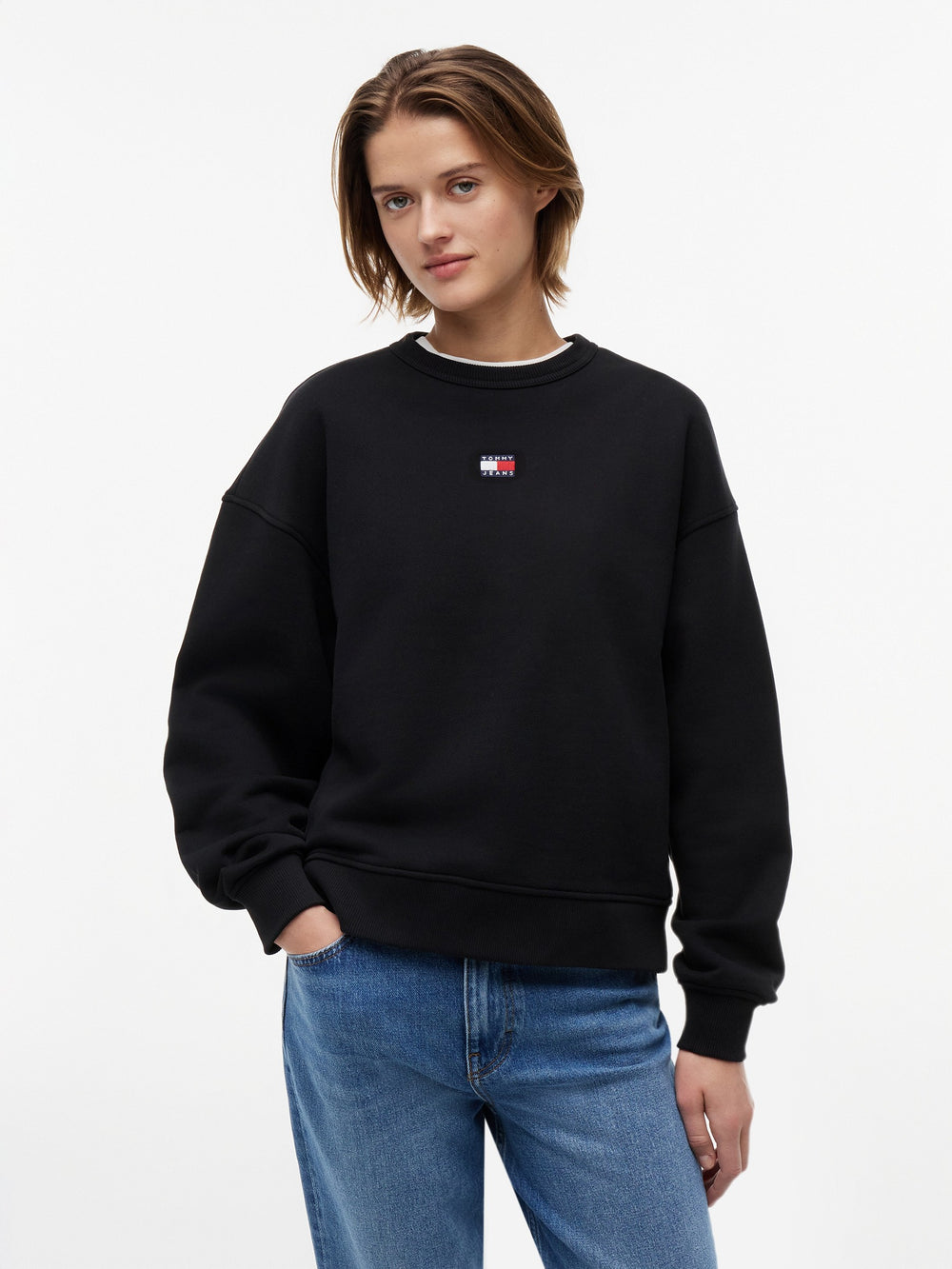 Relaxed Fit Terry Pullover