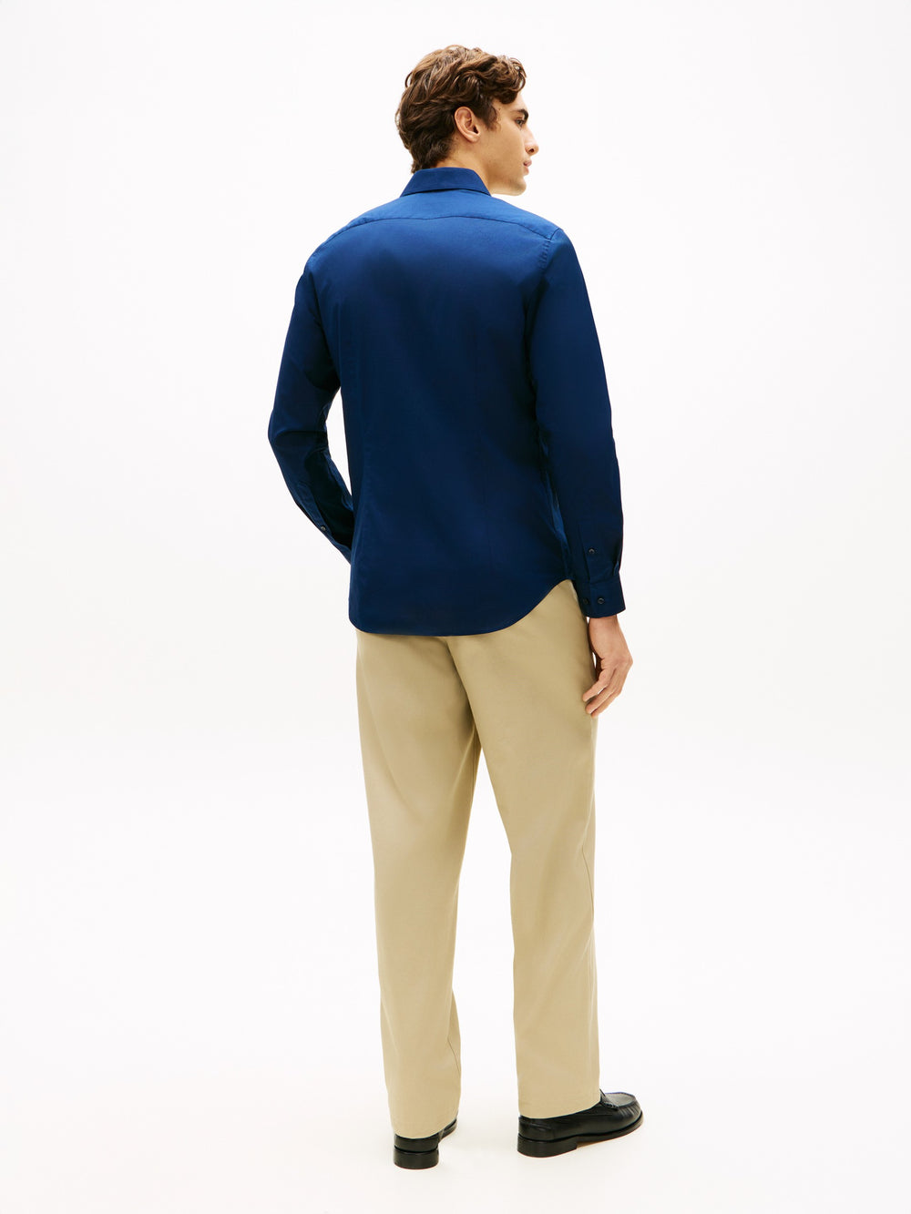 Slim Fit Solid Poplin Shirt
