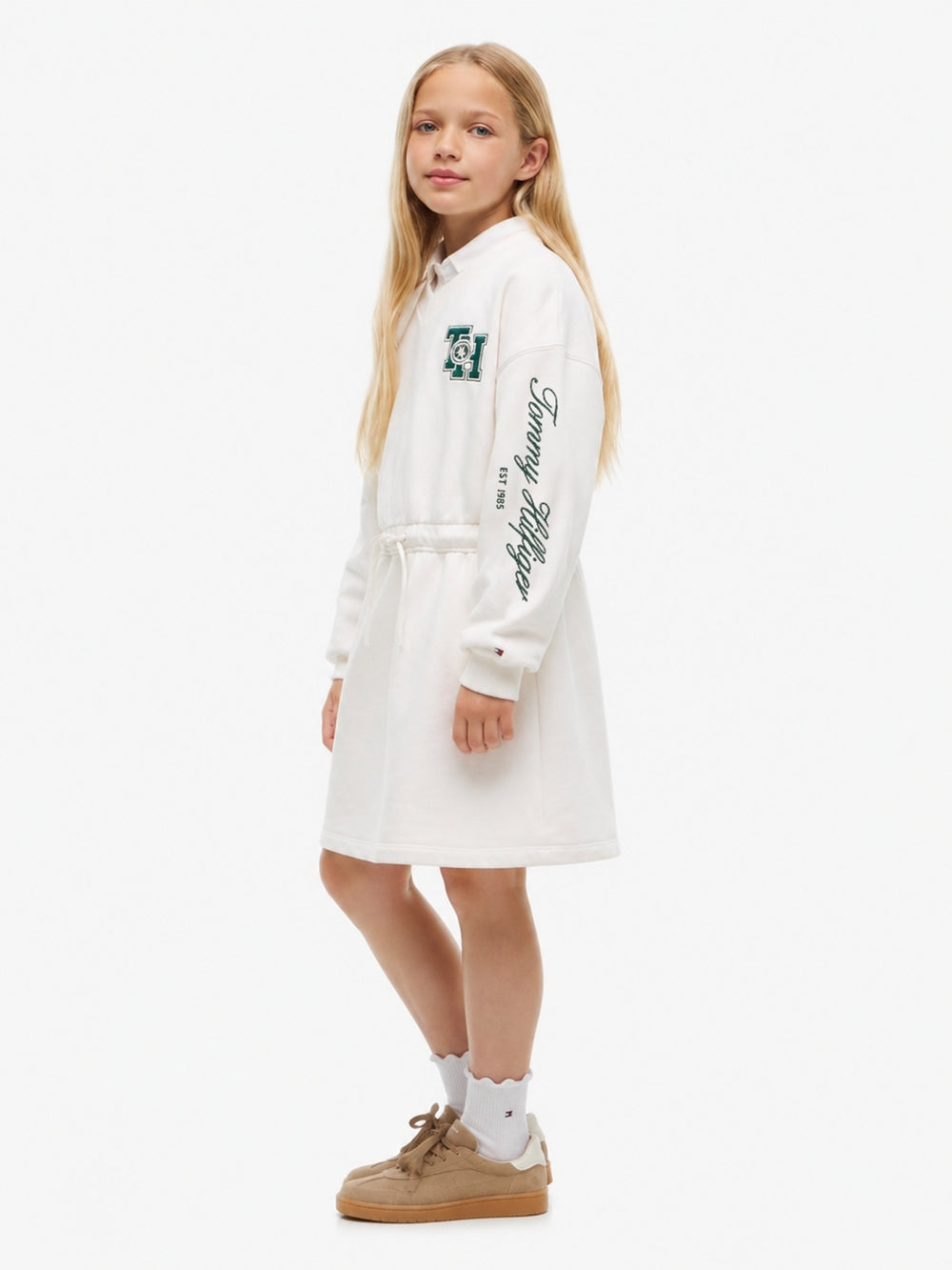 Half Sleeves Knee Length A-Line Dress