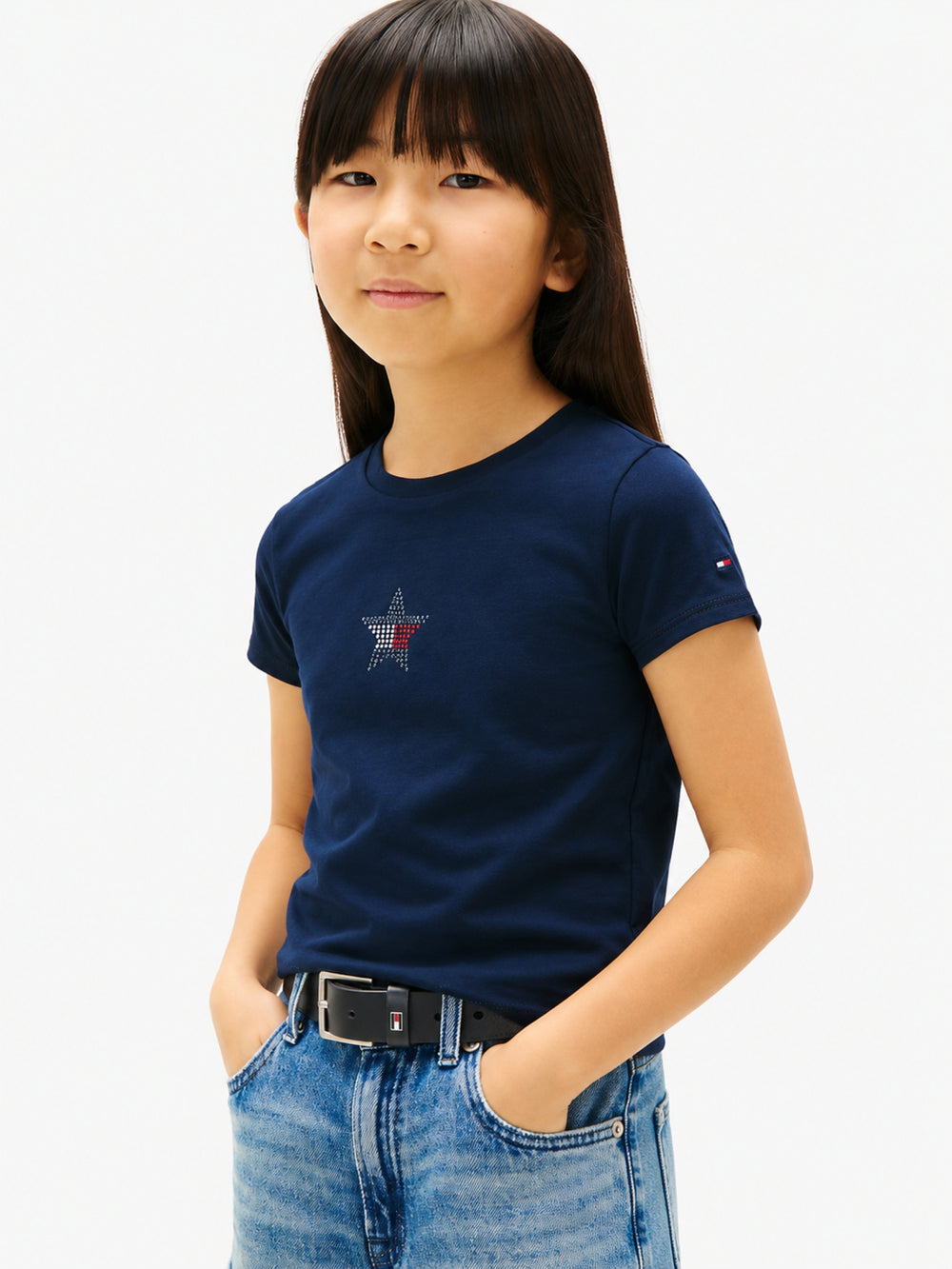 Kids Sequin Star Logo T-Shirt