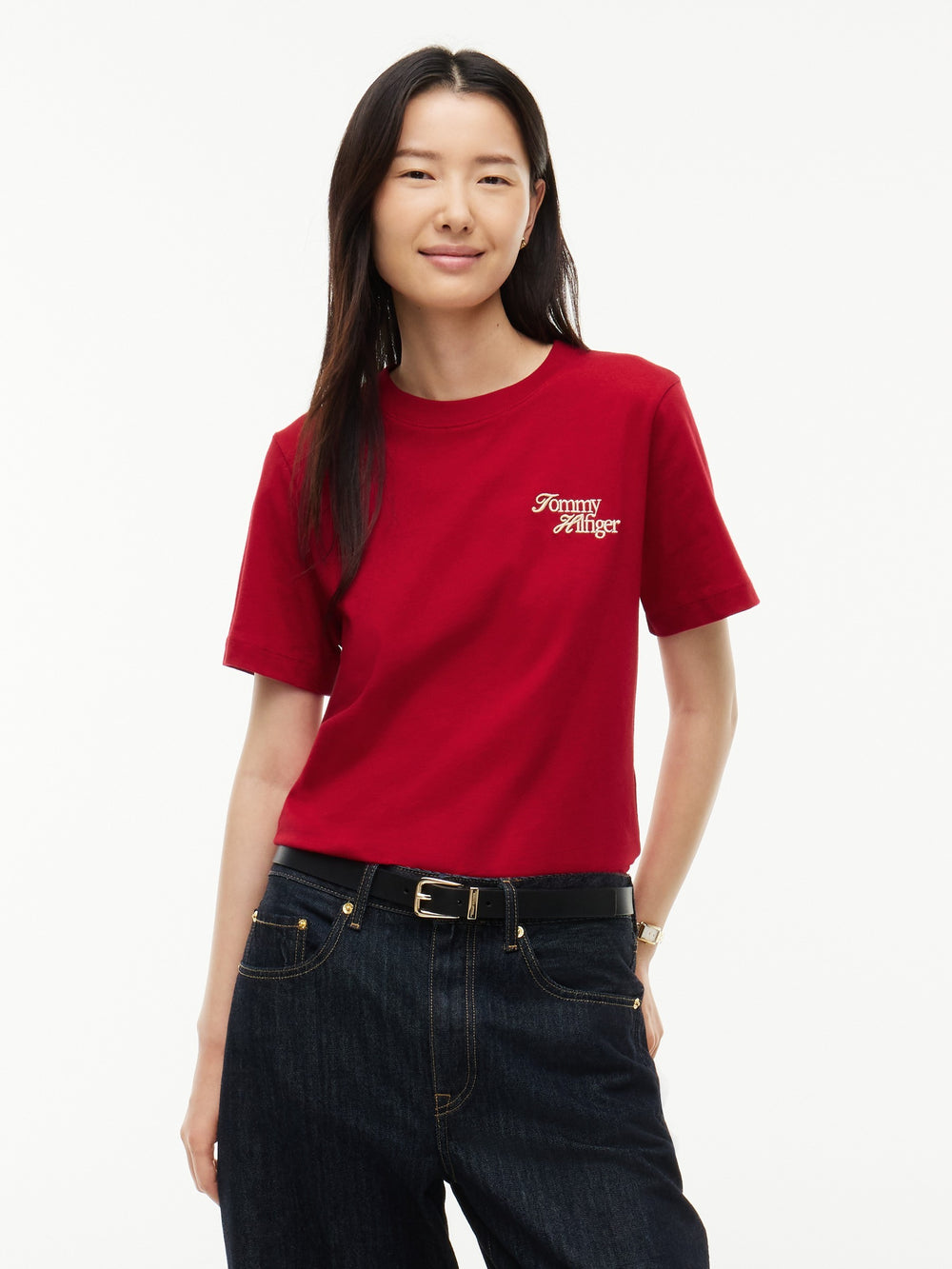Solid Regular Fit Half Sleeve Cotton Jersey T-Shirt